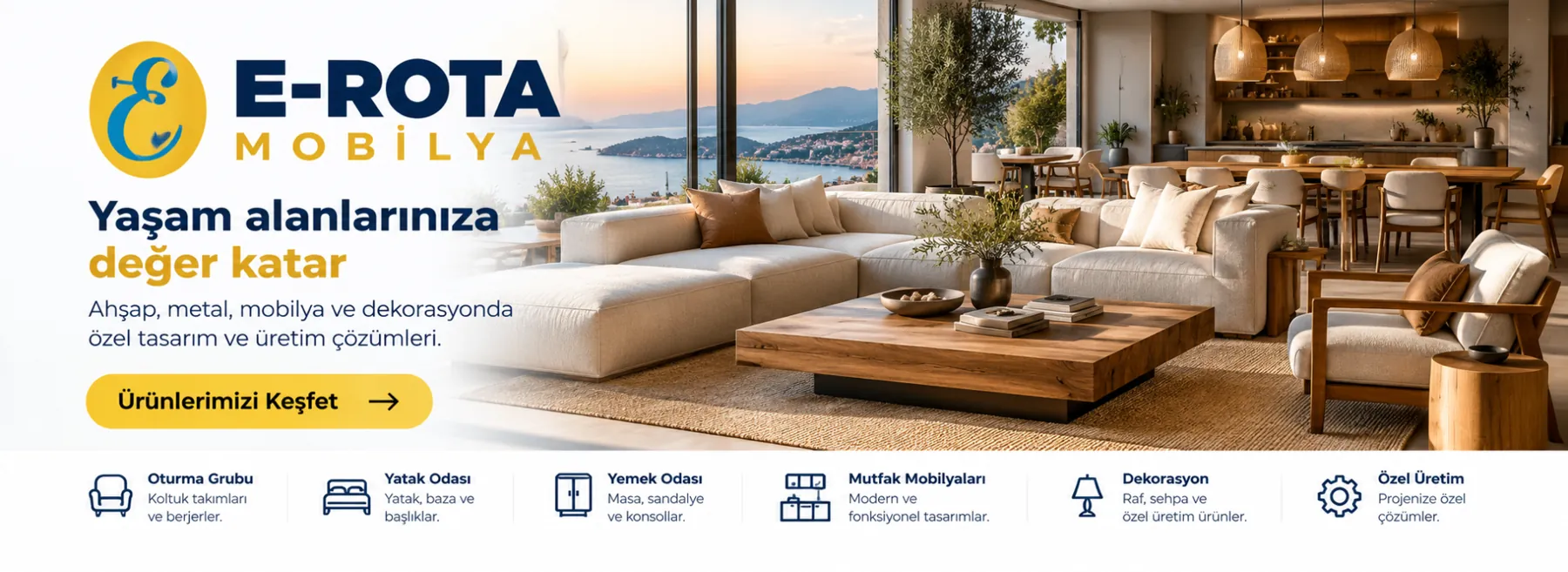 E-ROTA MOBİLYA tanıtım bannerı