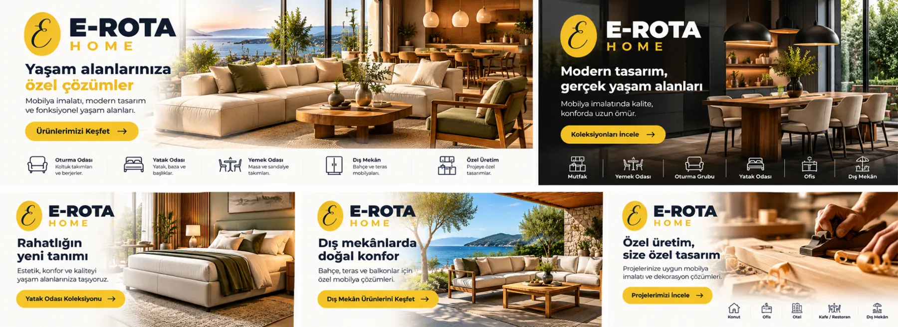 E-ROTA HOME / MOBİLYA tanıtım bannerı
